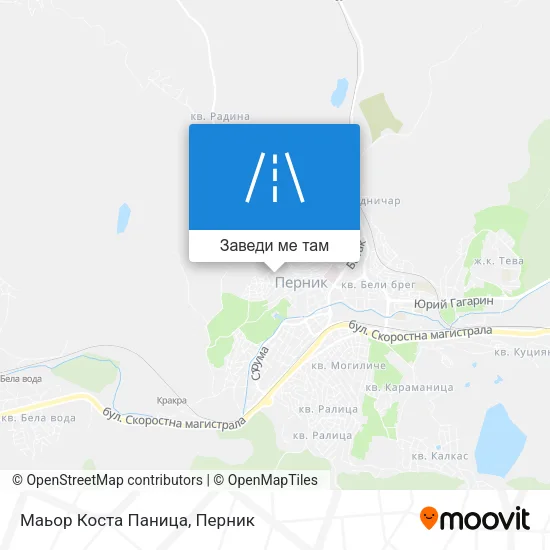 Маьор Коста Паница карта
