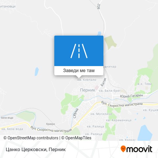 Цанко Церковски карта
