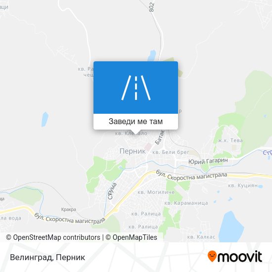 Велинград карта