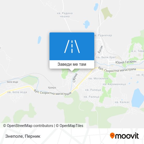 Знеполе карта
