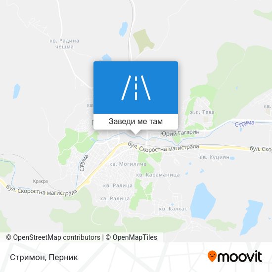 Стримон карта