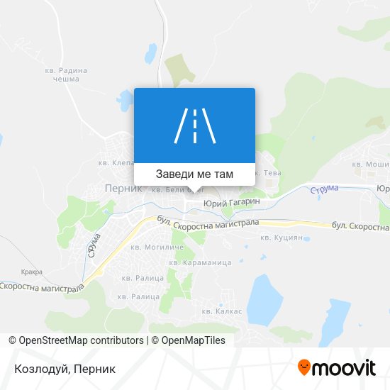 Козлодуй карта