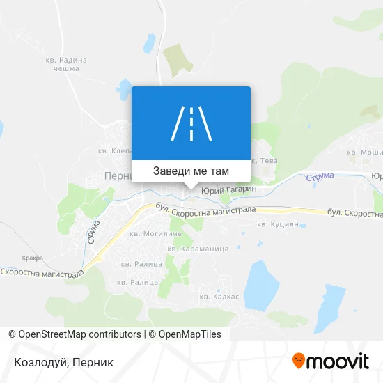 Козлодуй карта