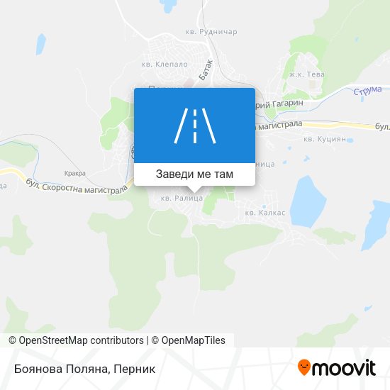 Боянова Поляна карта