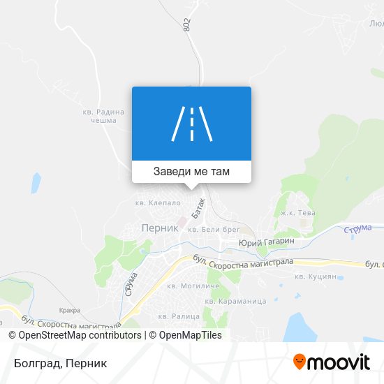 Болград карта