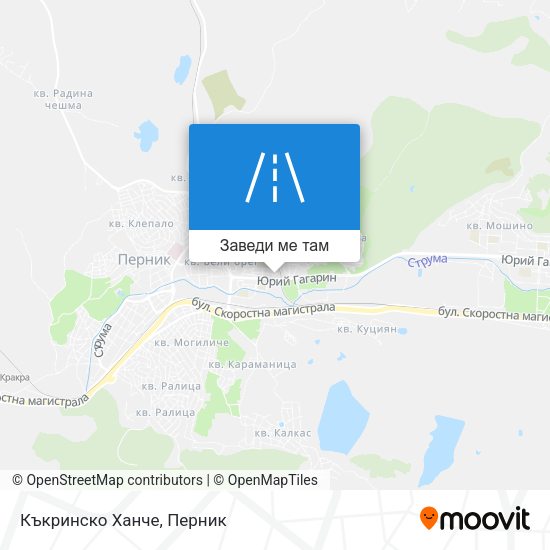 Къкринско Ханче карта