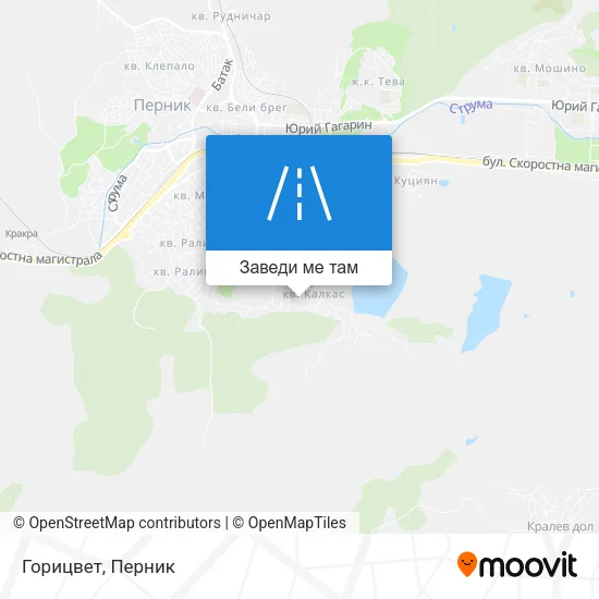 Горицвет карта