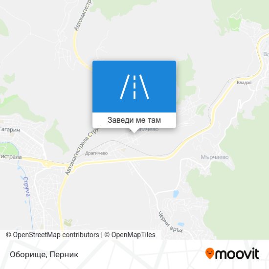 Оборище карта