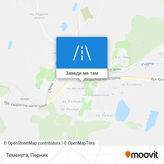 Теменуга карта