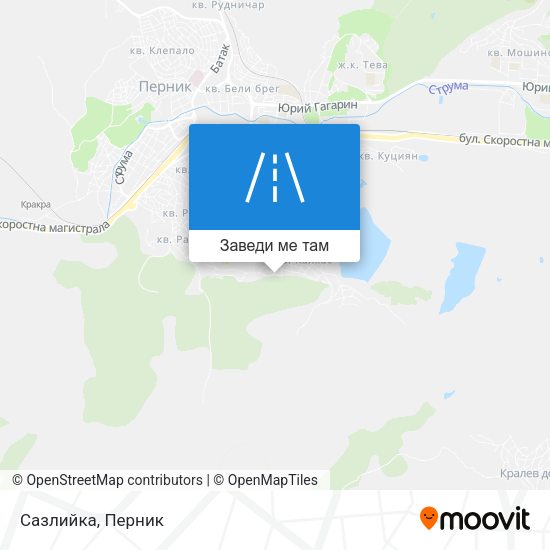 Сазлийка карта