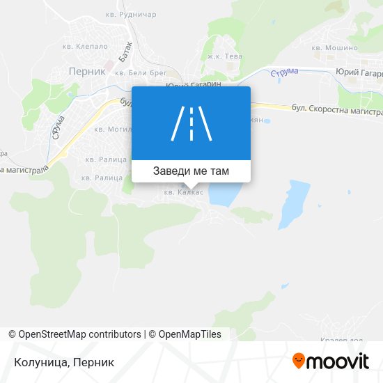 Колуница карта