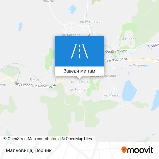 Мальовица карта