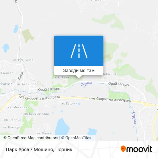 Парк Урса / Мошино карта