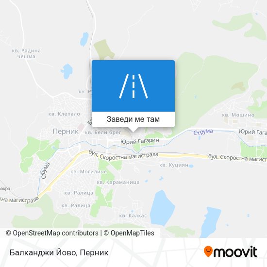 Балканджи Йово карта