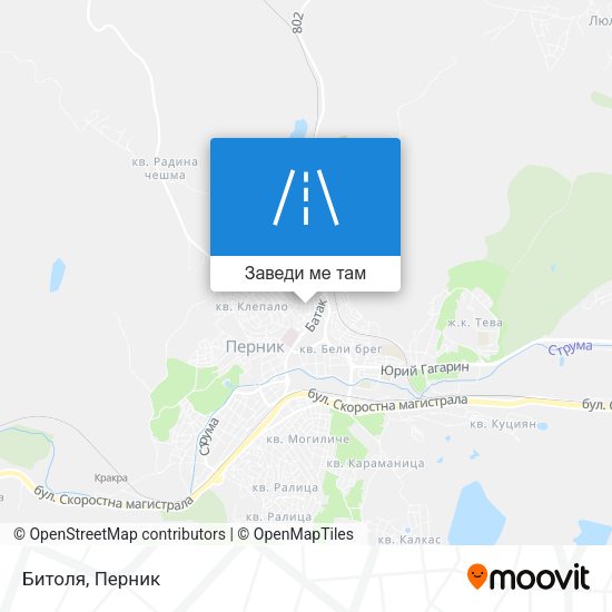 Битоля карта