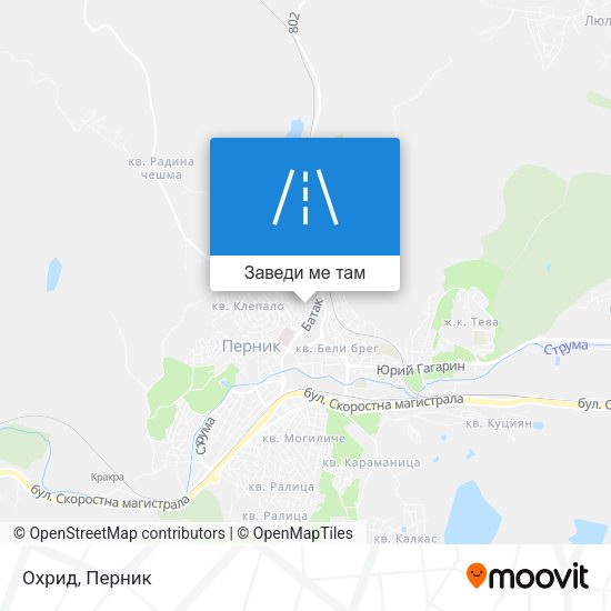 Охрид карта