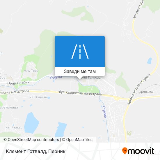 Клемент Готвалд карта
