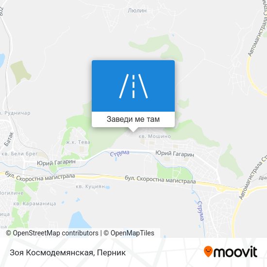 Зоя Космодемянская карта