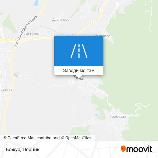Божур карта