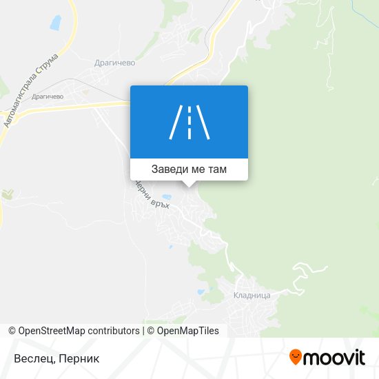 Веслец карта