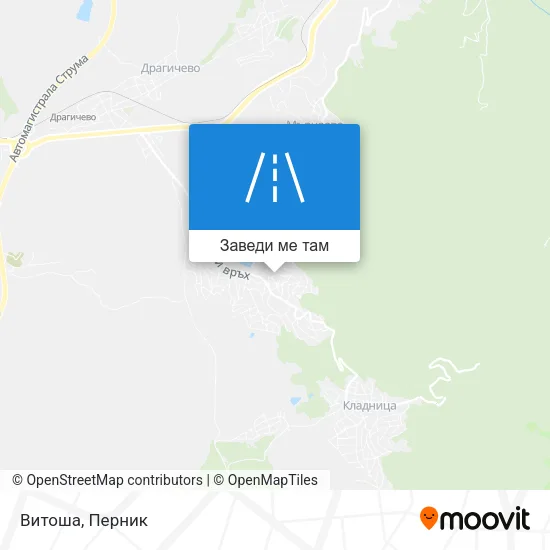 Витоша карта