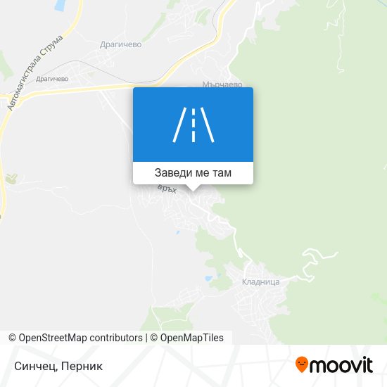 Синчец карта