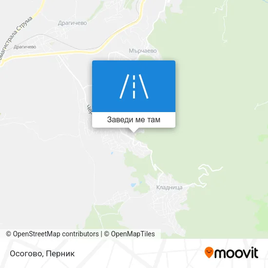 Осогово карта