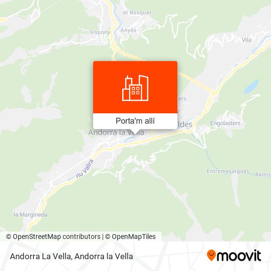 mapa Andorra La Vella
