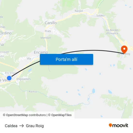 720-Caldea to Grau Roig map