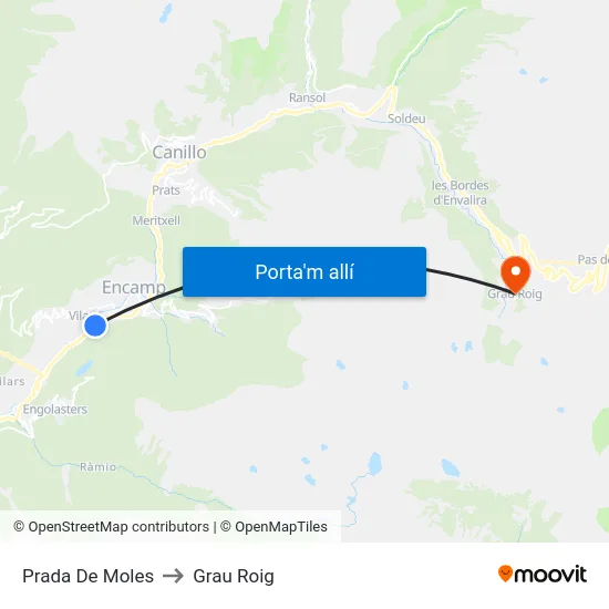 218-Prada De Moles to Grau Roig map
