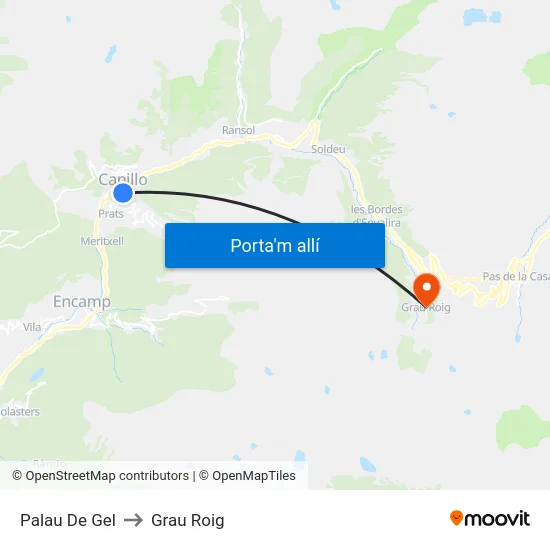 111-Palau De Gel to Grau Roig map