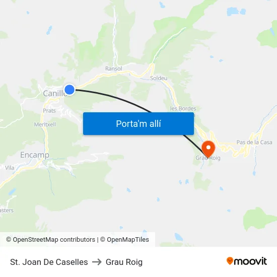 120-St. Joan De Caselles to Grau Roig map