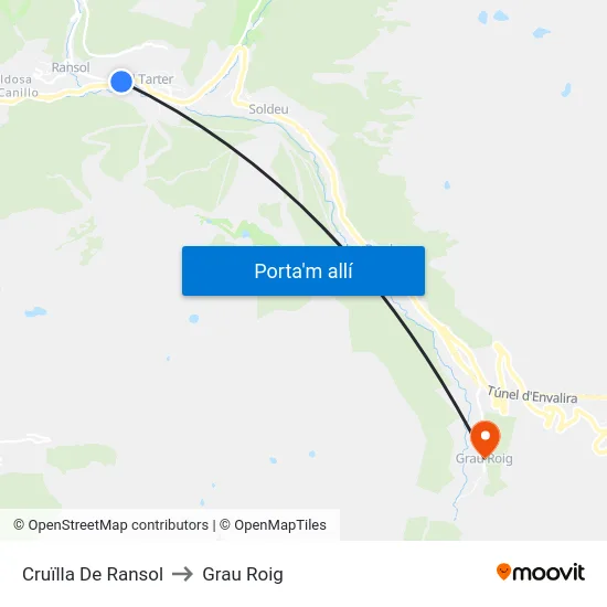 146-Cruïlla De Ransol to Grau Roig map