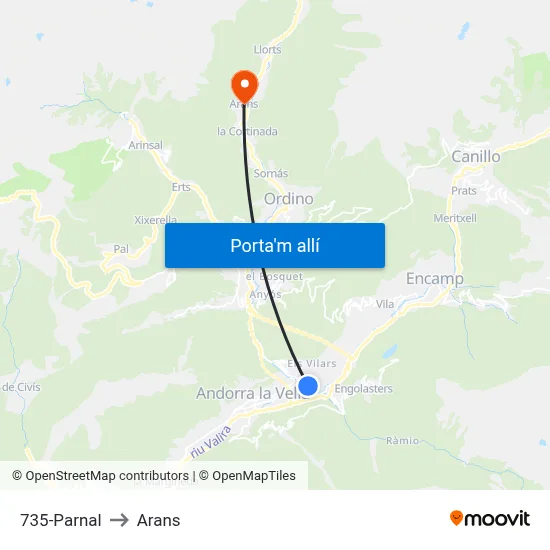 735-Parnal to Arans map