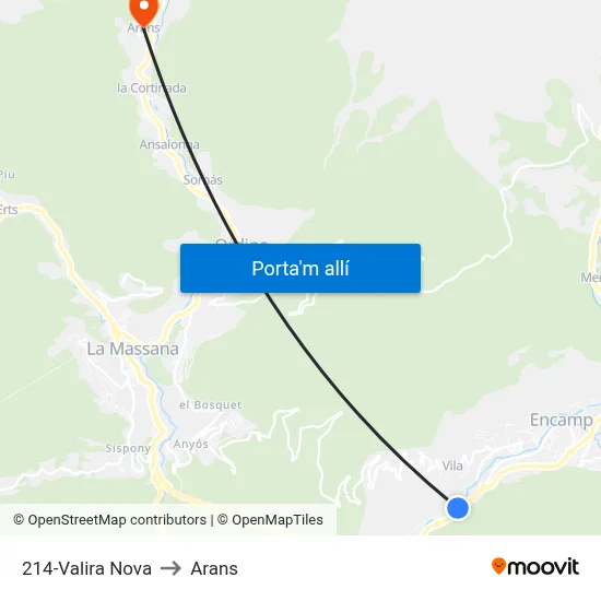 214-Valira Nova to Arans map