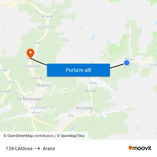 134-L'Aldosa to Arans map
