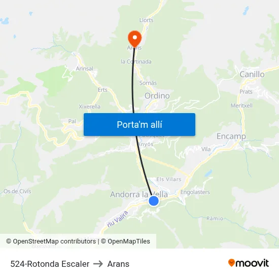 524-Rotonda Escaler to Arans map
