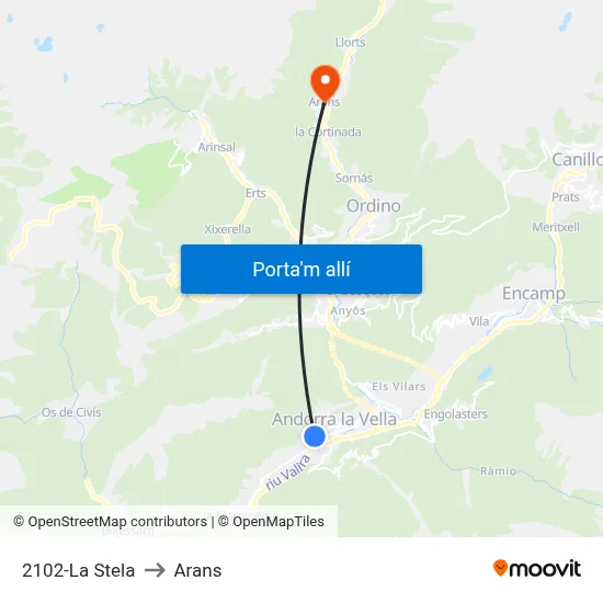 2102-La Stela to Arans map