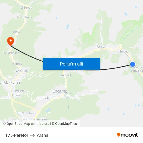 175-Peretol to Arans map