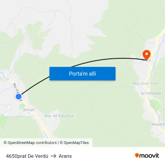 4650prat De Verdú to Arans map