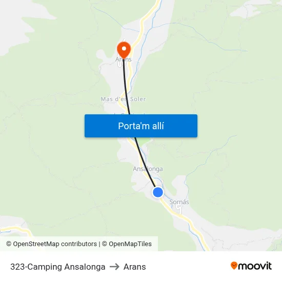 323-Camping Ansalonga to Arans map