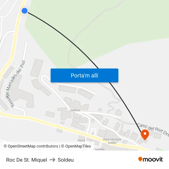 166-Roc De St. Miquel to Soldeu map