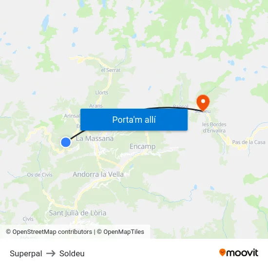 Superpal to Soldeu map