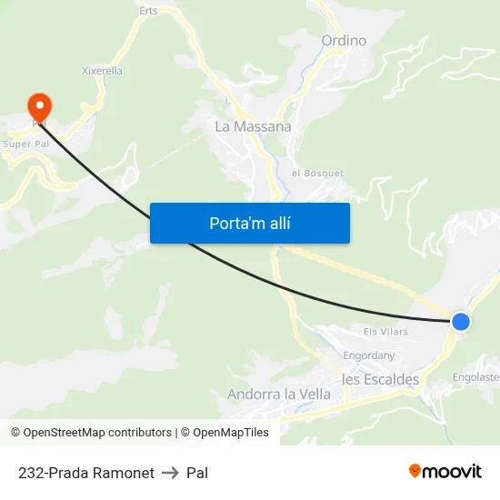 232-Prada Ramonet to Pal map