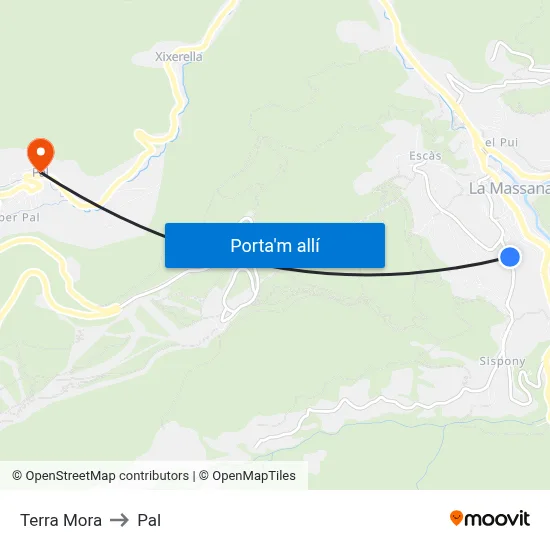 Terra Mora to Pal map