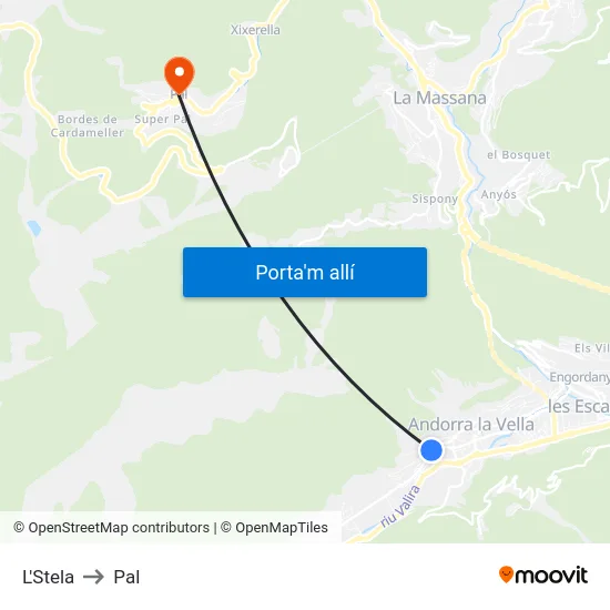 2102-La Stela to Pal map