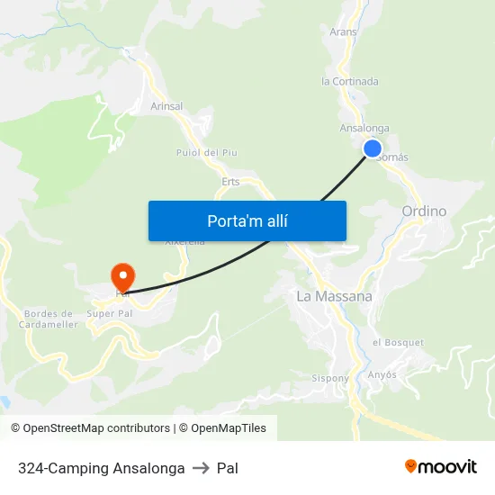 324-Camping Ansalonga to Pal map