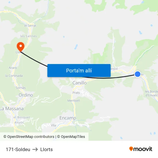 171-Soldeu to Llorts map