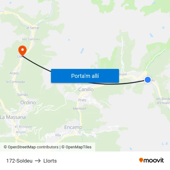 172-Soldeu to Llorts map