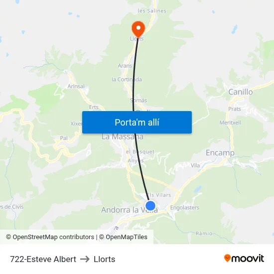 722-Esteve Albert to Llorts map